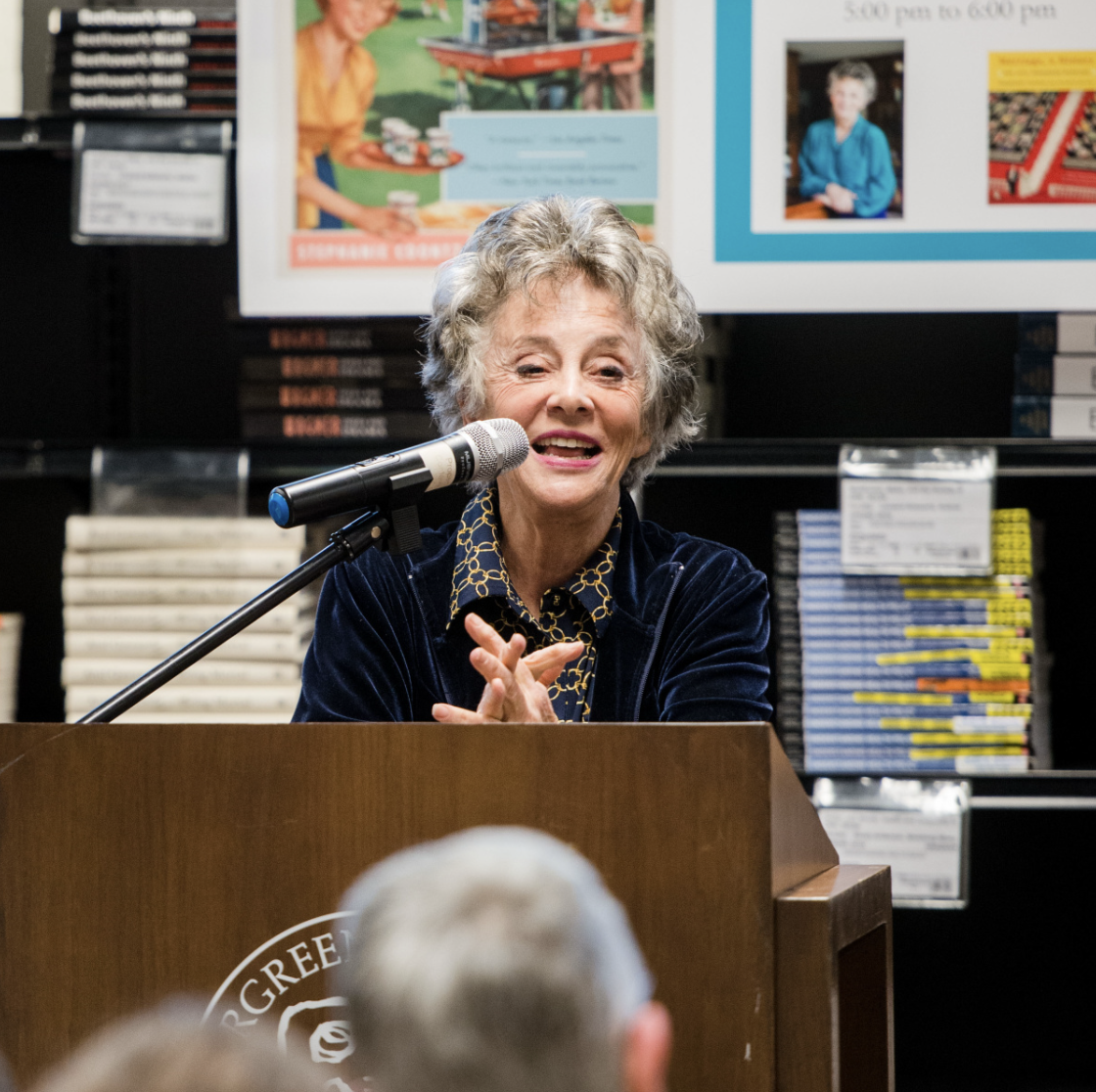 Stephanie Coontz giving a talk at The Evergreen State College