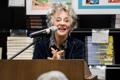 Stephanie Coontz giving a talk at The Evergreen State College
