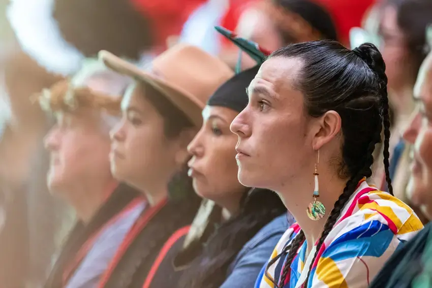 A group of students at Native Pathways graduation