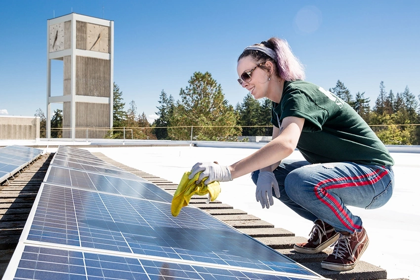Solar panel maintenance