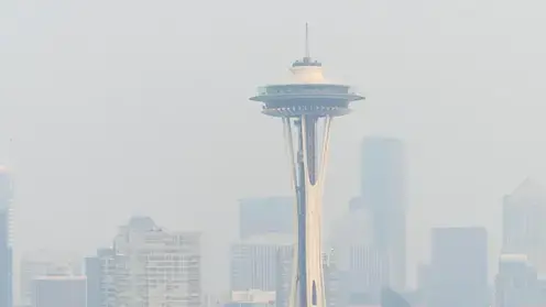 Wildfire smoke in Seattle