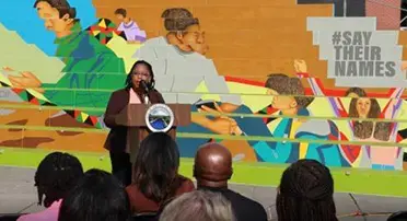 BLM Mural Opening Ceremony